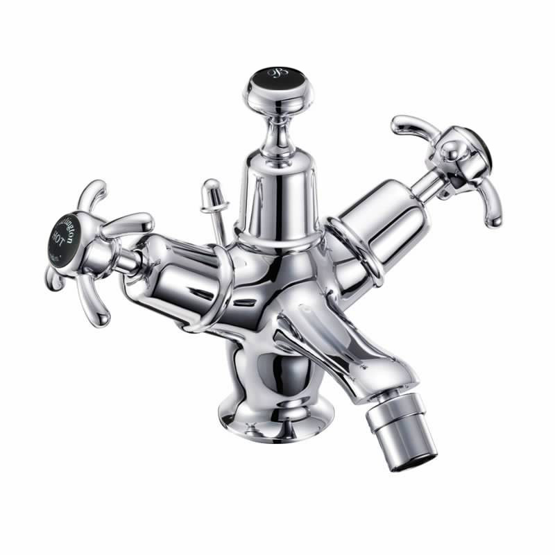 Anglesey bidet mixer with pop-up waste